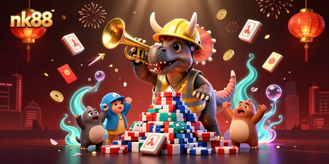 Experience thrilling gameplay at nk88 with vibrant casino elements and energetic characters.